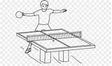 Gambar Mewarnai Pong Ping Colorare Sketsa Meja Tenis Olahraga Coloring Anak Lignes Peints Belajar sketch template