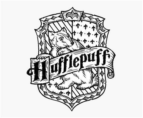 harry potter coloring pages hufflepuff hd png  kindpng