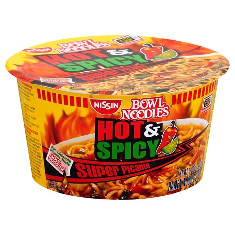 Nissin Bowl Noodles Hot And Spicy Super Picante Ramen Noodle Soup