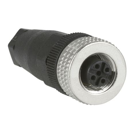 Female M12 4 Pin Straight Connector Cable Gland Pg 7 Nablaplus