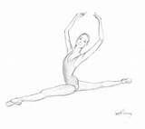 Splits Ballet Dancing sketch template