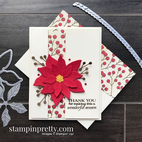 card stampin  poinsettia place suite stampin pretty