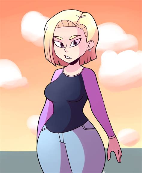 Eli 🌭 🦇 On Twitter I Finished That Android 18 Drawing Yaaay