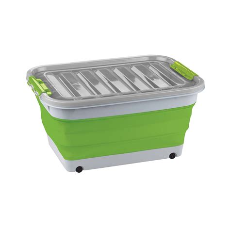 collapsible camping storage tub  lid  istore overlanded
