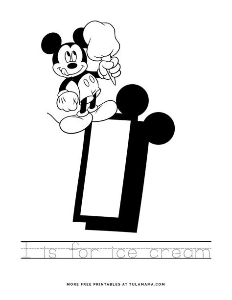 printable mickey mouse abc coloring pages tulamama mickey mouse