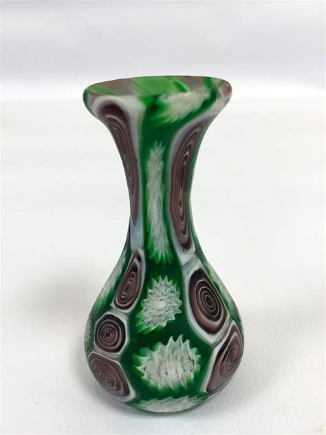 Fratelli Toso 1900 Multi Color Murrini Vase In Murano Glass For Sale At