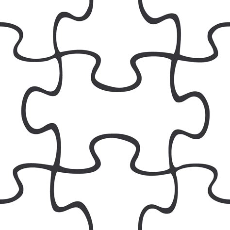 puzzle piece outline clipart