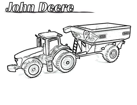 coloring pages tractor coloring pages