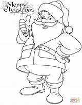 Santa Claus Coloring Pages Christmas Colouring Drawing Funny Printable Cartoon Pencil Festival Kids Cute Color Supercoloring Print Around Drawings Printables sketch template