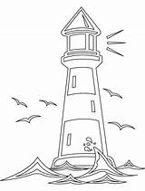 Lighthouse Coloring Light House Pages Outline Printable Clipart Kids Lesson Coloriage Lighthouses Sheets Colouring Worksheets Drawing Beach Patterns Visit Houses sketch template