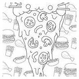 Printables Pages Coloring Tulamama Clipart Food Dessert sketch template