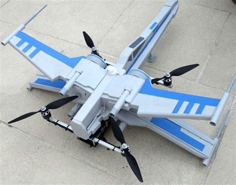 awesome custom  star wars    wing drone video