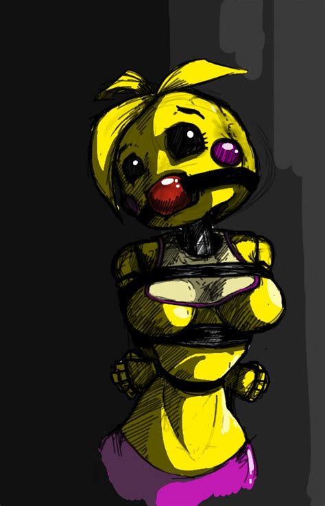 fnaf 2 toy chica tied up final render by