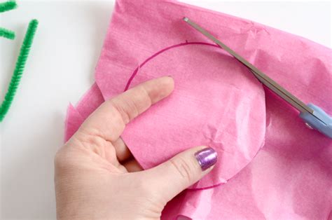 easy tissue paper flowers  tutorial pics