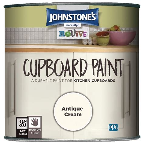 johnstones revive cupboard paint antique cream paint bm