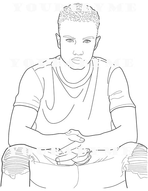 young man  focus coloring page black man coloring page coloring