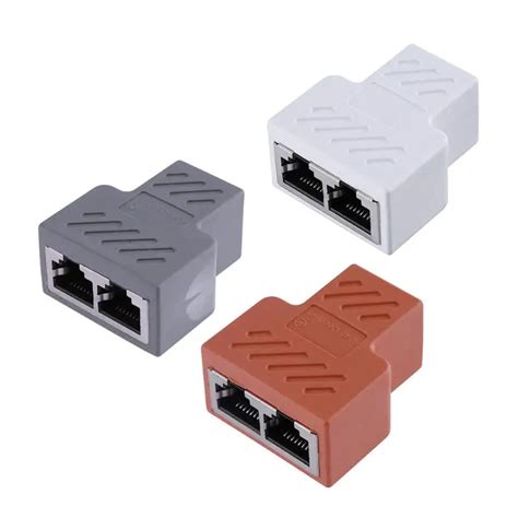 rj splitter adapter    dual lan ethernet socket network connections splitter adapter