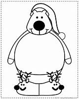 Polar Bear Coloring Pages Print Cartoon Kids Printables Christmas Color Getcolorings sketch template