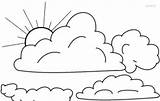 Coloring Cloud Pages Print Printable sketch template