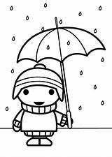 Parapluie Un Coloriage Paraply Barn Avec Enfant Para Colorear Paraguas Con Dibujo Regenschirm Paraplu Kind Bilde Mit Fargelegge Kleurplaat Kindje sketch template