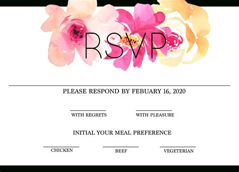 template  printable rsvp cards readiesanfelipeedupe