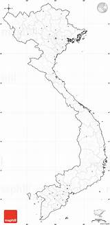 Vietnam Map Blank Simple Cropped Labels Outside East North West sketch template