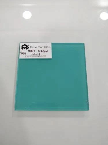 Mint Green Back Painted Lacquered Glass Size 6 X 8 Feet Id