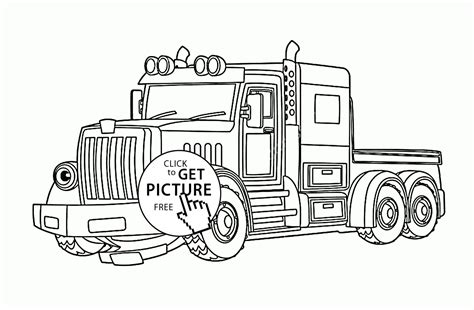 pretty photo  semi truck coloring pages davemelillocom tractor