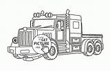 Coloring Truck Pages Semi Kids Printable Davemelillo Big Trucks Tractor Transportation Cartoon sketch template
