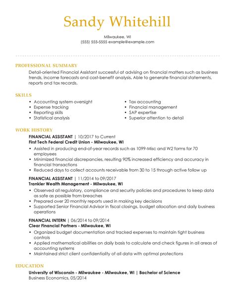 professional banking resume examples   livecareer