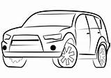 Coloring Car Suv Pages Printable Cars sketch template