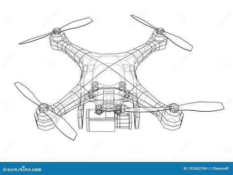 drone concept  illustration stock illustration illustration  drawing icon