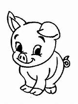 Coloring Animals Farm Pages Animal Baby Easy Simple Kids Color Cute Barn Print Colouring Children Printable Pigs Sheets Book Clipart sketch template