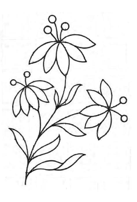 royces hub  embroidery pattern  simple floral design