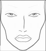Blank Facechart sketch template