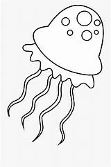 Jellyfish Colouring Coloring Clipart Clip Line Drawing Webstockreview Cliparts sketch template