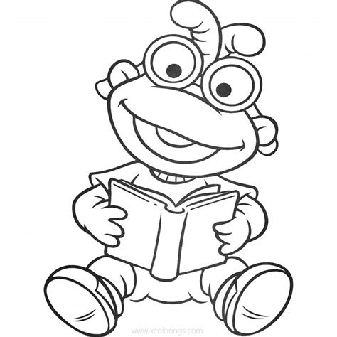 muppet babies coloring pages baby skeeter xcoloringscom
