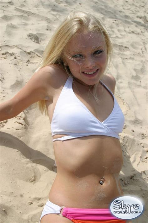 Blonde Teen Skye Loves To Tease In Her Tiny Bikini Coed