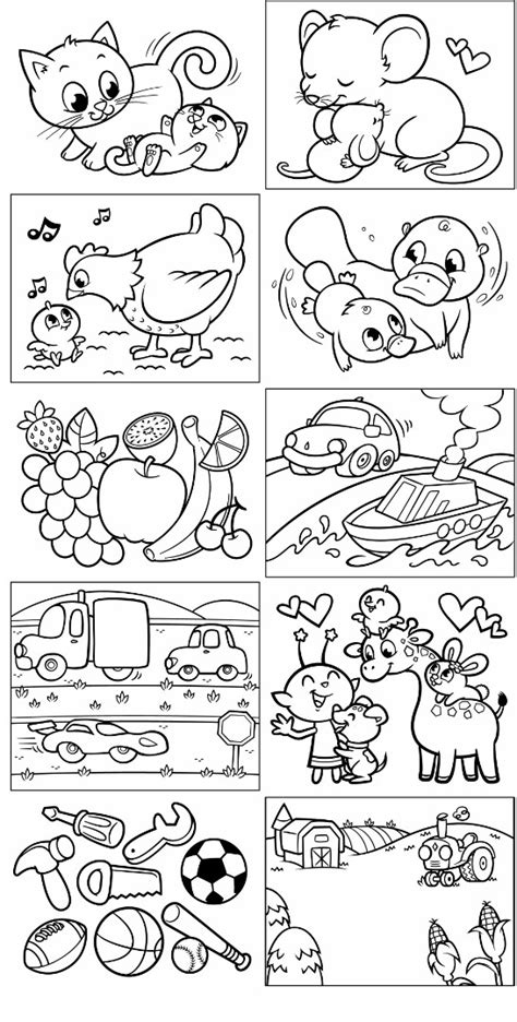 opposites coloring pages