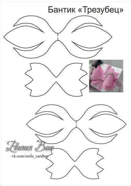 cheer style faux leather bow template svg  printable handmade hair