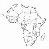 Afrika Karte sketch template
