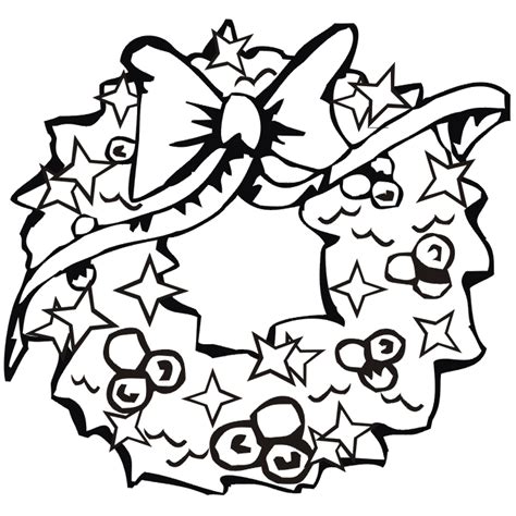 holiday site christmas wreaths coloring pages