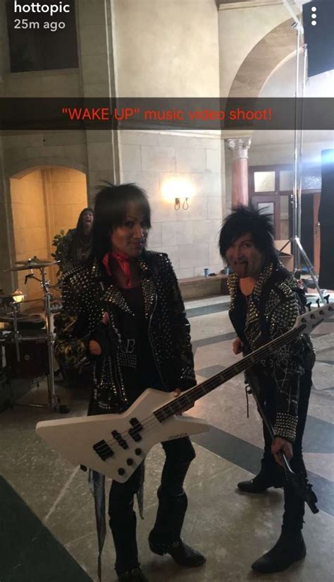 Cc Ashley And Jinxx Filming The New Video For Wake Up