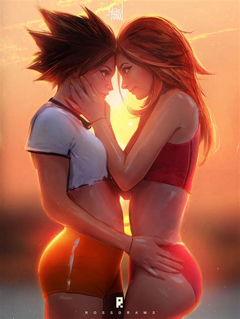tracer and emily youtube by rossdraws on deviantart