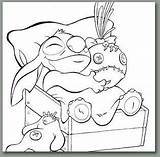 Stitch Scrump Coloring Lilo Pages Disney Sketch Credit Larger sketch template