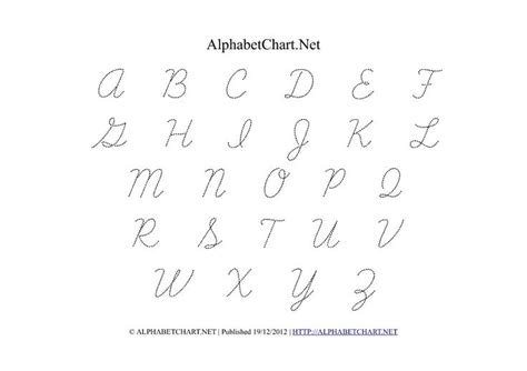 freeprintablecursivealphabetchart cursive alphabet chart cursive