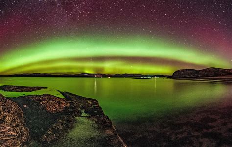 northern lights captured  scotland  stunning images