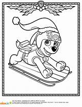 Coloring Patrol Paw Pages Christmas Winter Thereviewwire Movie Kids sketch template