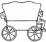 Wagon Clipart Pioneer Covered Drawing Coloring Western People Mormon Clip Cliparts Expansion Pages Template Silhouette Cartoon Easy Trail Drawings Oregon sketch template