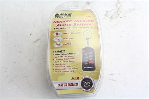 bulldog security remote talking alarm system property room